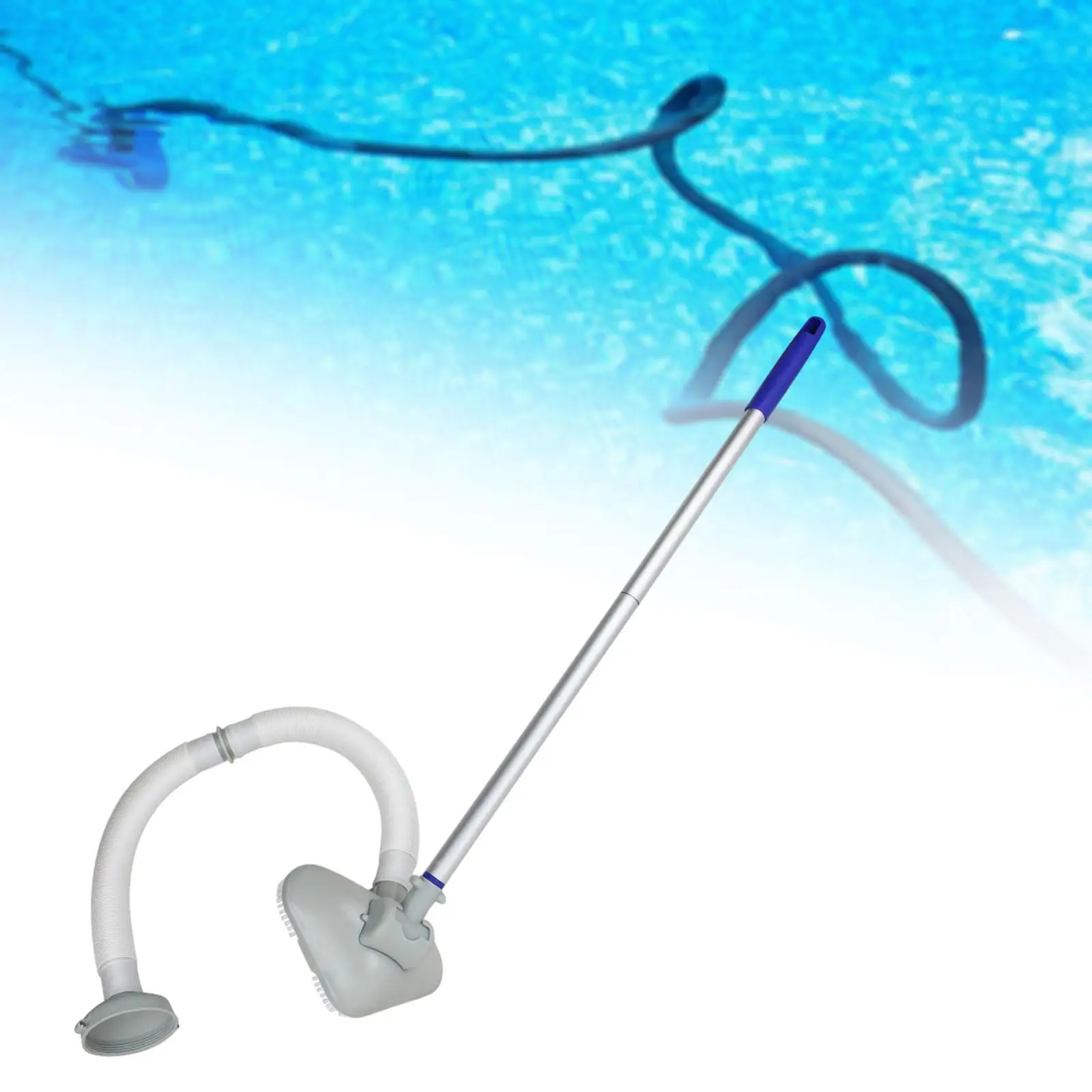 

Swimming Pool Vacuum Cleaner Hose Set Utilize Circulating Water Outlet Cordless with Flexible Hose for Garden Floor Wall Corner