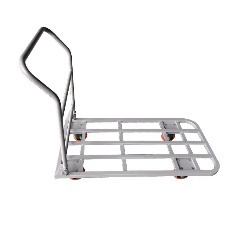 Large load steel trolley folding handling tool cart flat truck