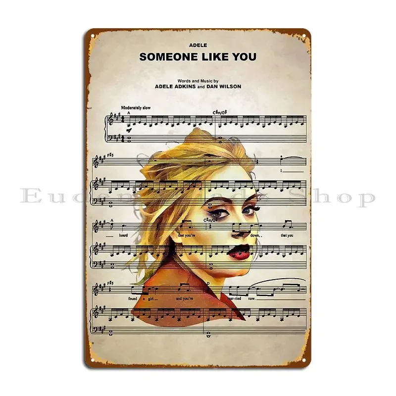Металлическая табличка-постер «Someone Like You» для паба, кинотеатра, гаража, с индивидуальной печатью, жестяная вывеска-постер
