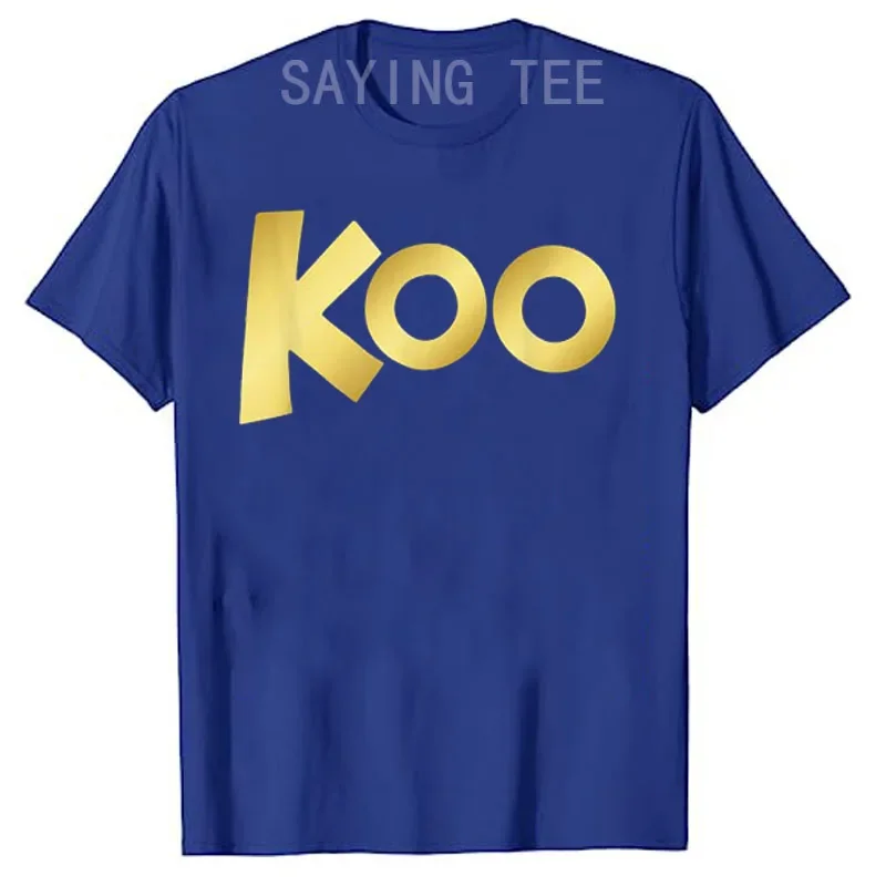 The Roo Kanga | Koo Koo Kangaroo T-Shirt Letters Printed Graphic Tee Tops Music Lover Graphic Outfits Short Sleeve Blouses Gifts