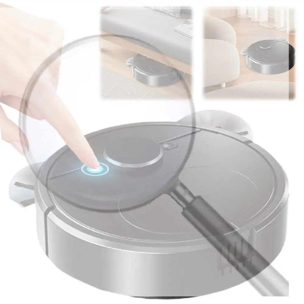 3 In 1 Robot Vacuum Cleaner Rechargeable Strong Power Sweeping Machine Automatic Cleaning Machine for Pet Hair Carpets Floors