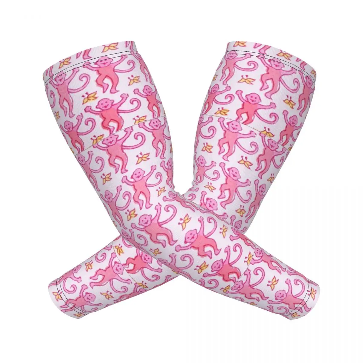 Preppy Roller Monkeys Rabbit Anime Arm Sleeves Men Women Sun UV Protection Tattoo Cover Up Sports Cooling Cycling