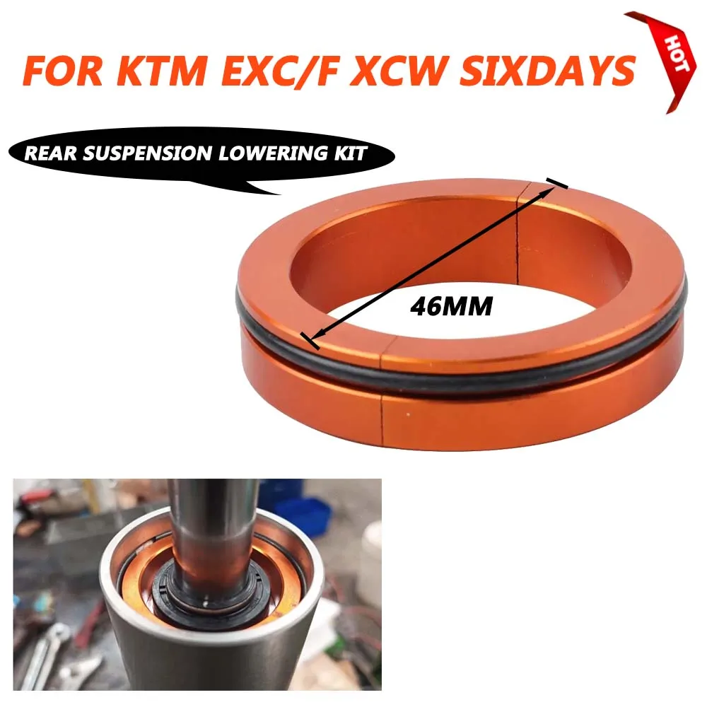 For KTM EXC EXC-F XC-W Six Days 125 150 250 300 350 450 500 Motorcycle Accessories 46MM Rear Suspension Shock Absorber Lowering