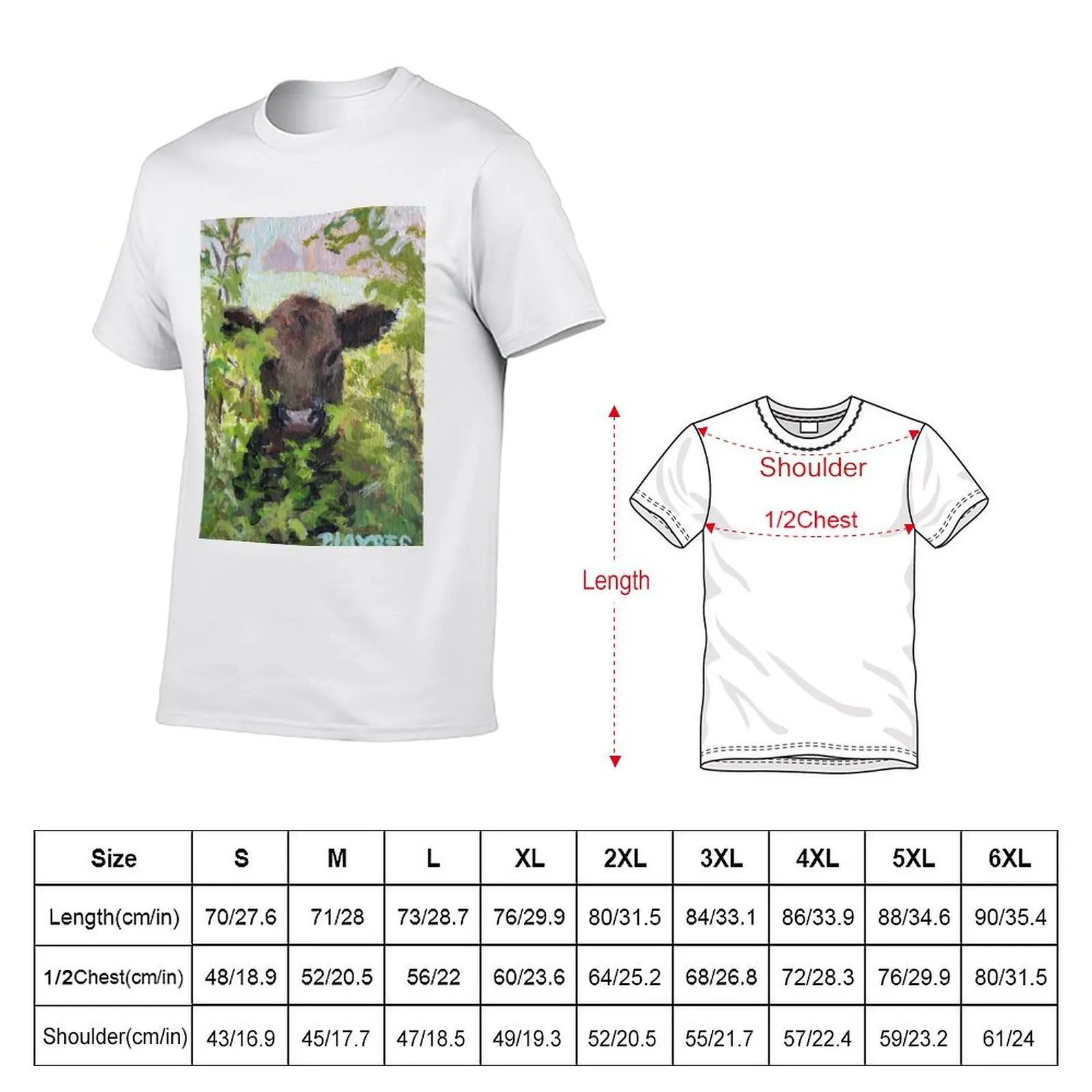 Peek A Boo Cow T-Shirt Halloween Theme T-Shirt