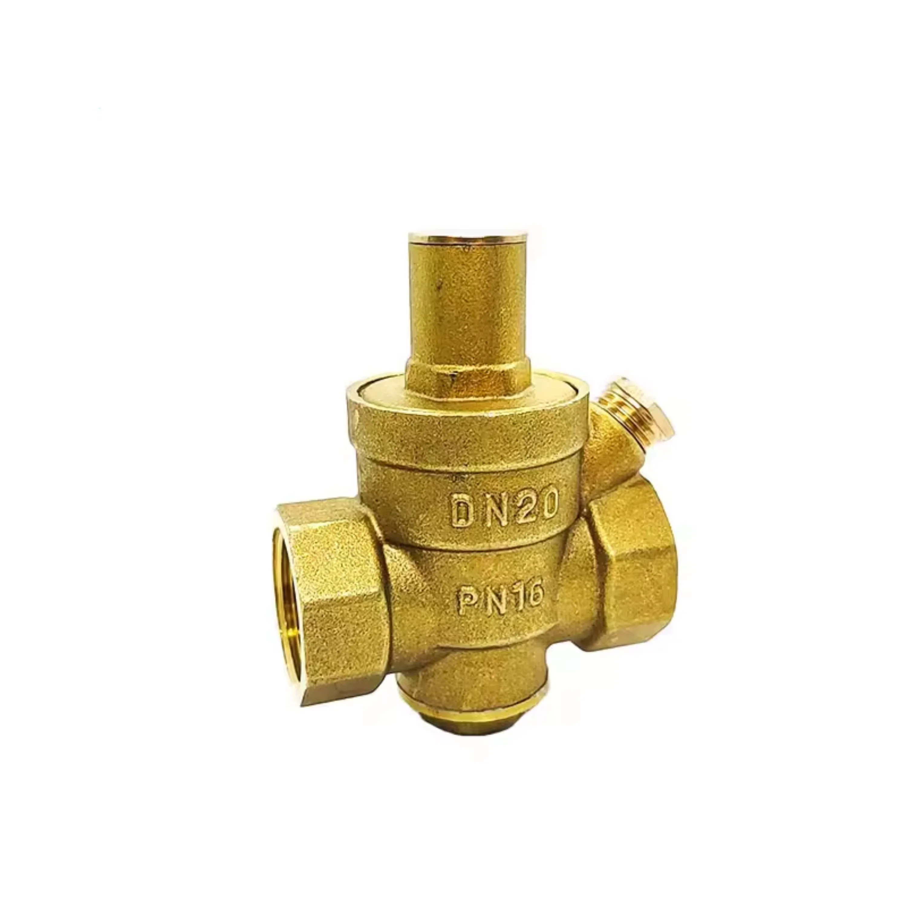 3/4''Brass Water Pressure Reducing Maintaining Valve Regulator Adjustable Relief Valve With Gauge