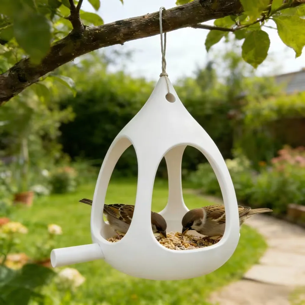 

Plastic Bird Feeder House Water-Resistant Rain-Resistant Wild Bird Feeder Birdhouse Windproof Hummingbird Feeder Tree Hanging