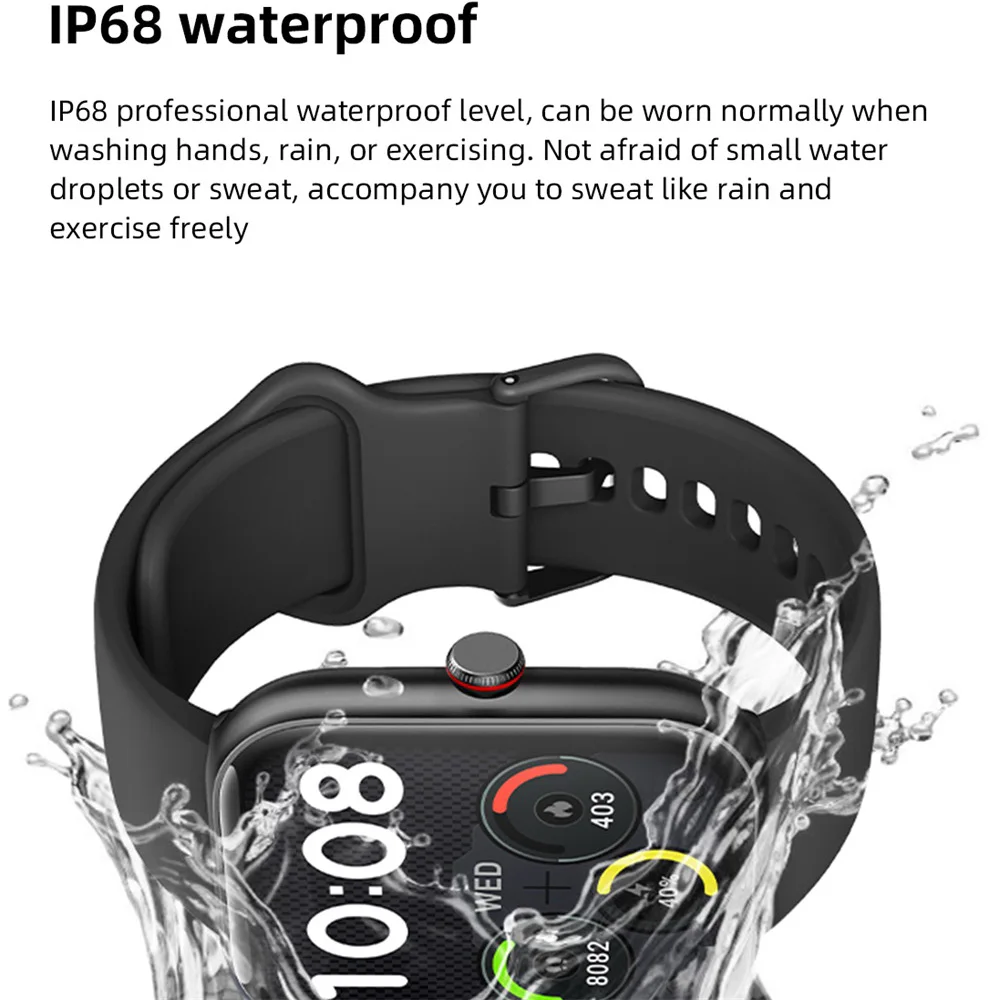 

Smartwatch Men Women Clock Blue Tooth Call Smart Watch Colorful Screen 100+ Sport Modes IP68 Waterproof Heart Rate Sleep Health