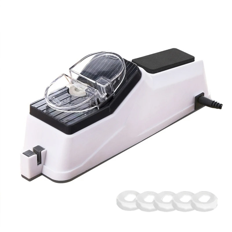 U2JC 1pc USB Charging Electric Sharpener Featuring 5 Sharpening stone Slip Base functional