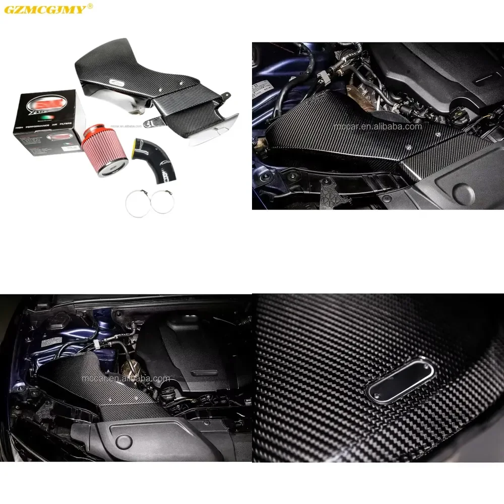 【Durable Practical Daria】 Faster Response Real Dry Carbon Air Intake Manifold for A4 A5 B8 2.0T 2009-2013 Racing Version