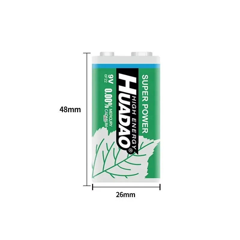 Disposable 9 Volt Battery 9V Alkaline Battery Multimeter Alarm Microphone 6F22 Carbon Dry Batteries 1100mah for KTV ToyNew