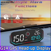 G14 Digital GPS Speedometer for All Car GPS HUD Head Up Display Universal Odometer Over Speed Alarm Auto Electrinic Accessories