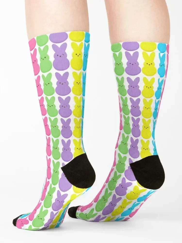 Easter peeps, hanging with my peeps 2021 Socks basketball golf compression football Socks Female Men's