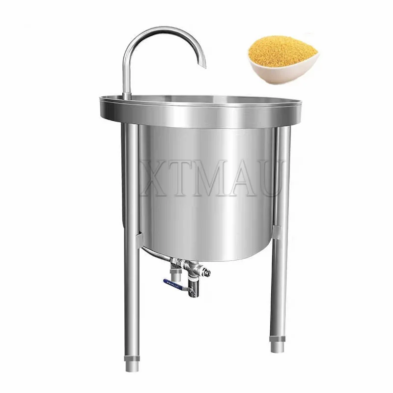 Commercial Water Pressure Rice Washing Machine Stainless Steel Rice Washer