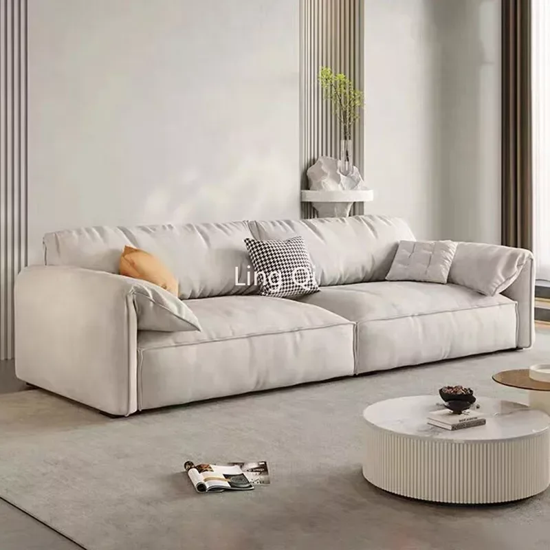 Luxury Longue Sectional Sofa Lazy Chair Recliner 3 Seater Tatami Designer Couch Large Straight Relax Comfort Divano Furniture