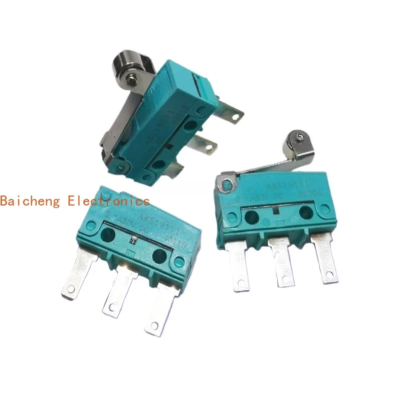 10PCS Waterproof and dustproof ABS19111 micro switch with pressure handle wheel 0.1A30V long foot