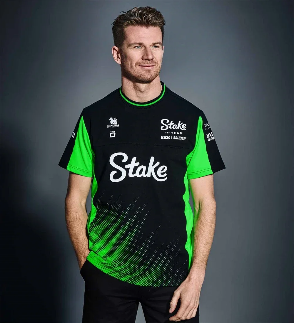 Estaca 2025 Nico Hulkenberg Gabriel Bortoleto F1 Teamwear camiseta hombres gran oferta nuevo verano mujeres camisetas de manga corta camisas niños