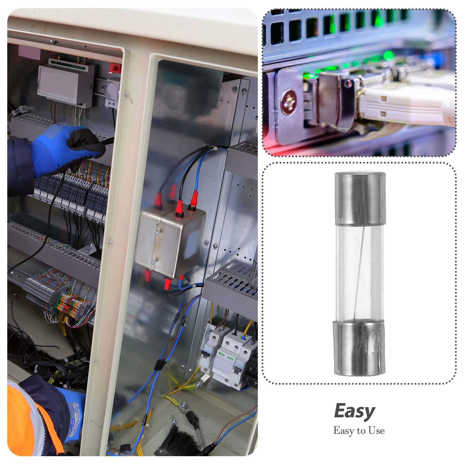100 قطعة الزجاج فيوز 5A 250 فولت 5x20 مللي متر أنبوب مقاوم للحريق لسلسلة أضواء شجرة عيد الميلاد فيوز استبدال جهاز السلامة كفاءة #2