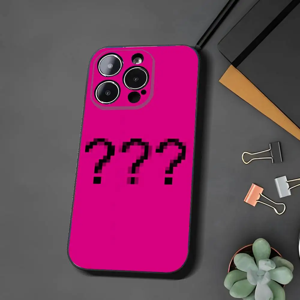 علامة استفهام غامضة هي حافظة هاتف فريدة ولطيفة لهاتف آيفون 16 15 11 13 14 Pro Max Plus Xr Xs Max Se2020 12 حافظة صغيرة