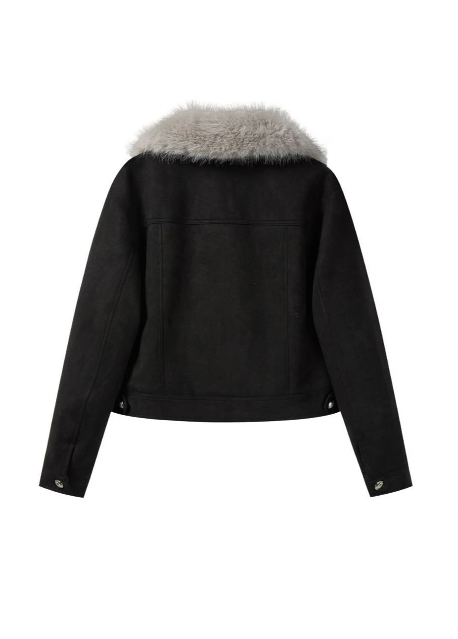 Veste courte rembourrée à revers rétro pour femme, nouvelle atmosphère d'hiver, ample et chaude, 2025