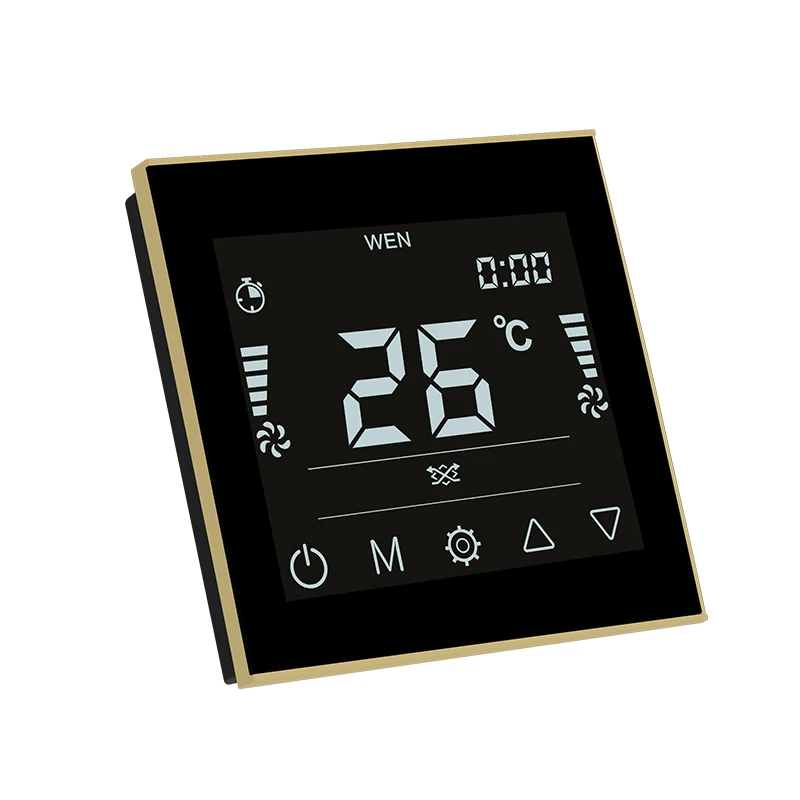 

3 speed fan ventilation controller real time monitoring temperature hvac thermostat 24v controller