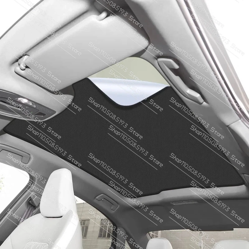 For AUDI A5 2025-Present Car Suede Fabric Anti-uv Electrostatic Adsorption Sunroof Sunshade Auto Heat Insulation Skylight