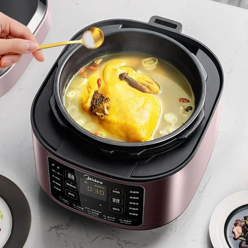 ميديا 5L قدر الضغط الكهربائي 220 فولت 1000 واط 70 كيلو باسكال بانيلا دي بريساو أقل الملح 2 الأواني الداخلية طباخ الأرز طباخ متعدد الوظائف