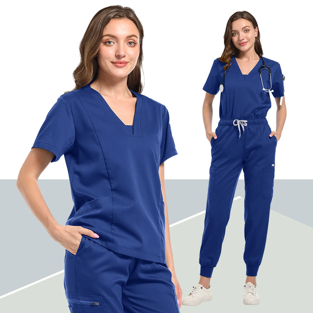 High Quality Hot Sale Hospital Uniform Wholesale Tops and Pants Medical Women Nursing Scrub Uniform Women’s Surgical Scrubs Sets