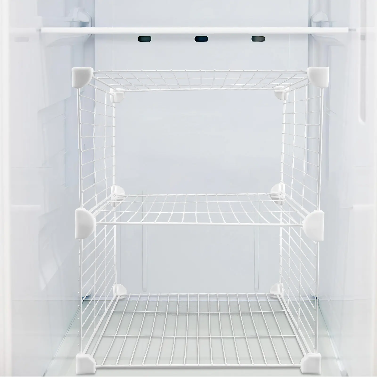 

Freezer Dividers for Deep Freezer Wire Storage Organizer Baskets Refrigerator Storage Divider Metal Baskets for Organizing Food