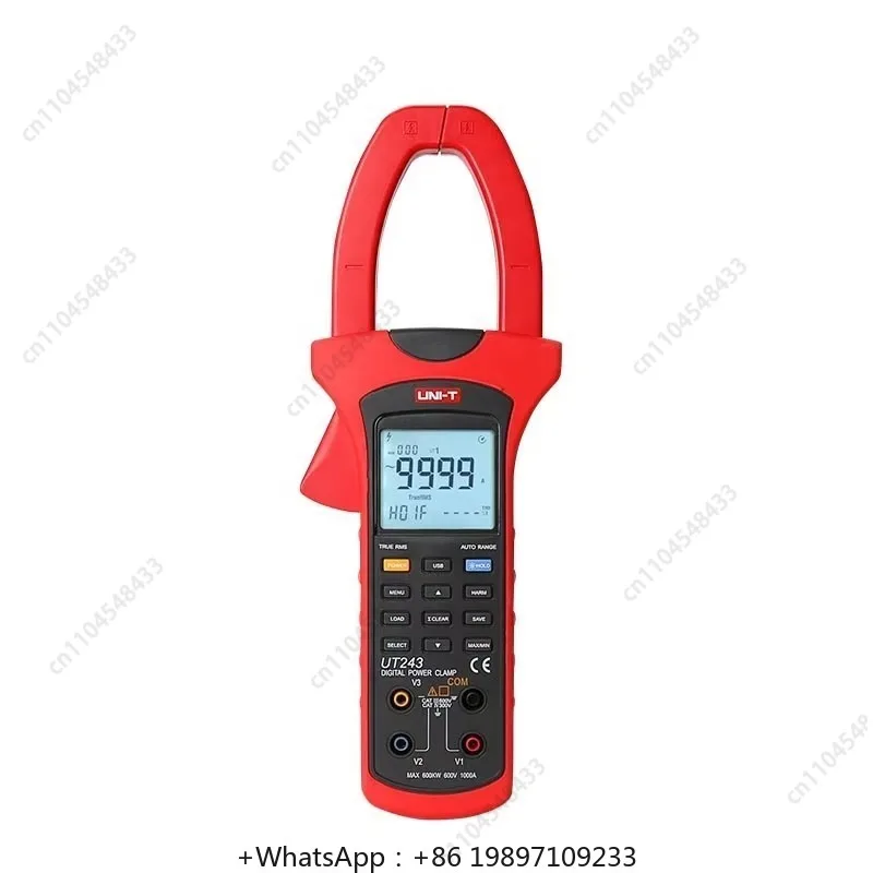 UT243 Power And Harmonics Analysis Clamp Meter Three Phase True Rms Clamp Meters