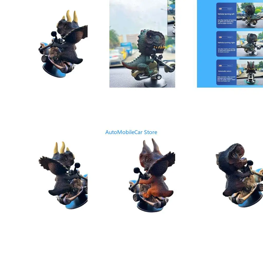 G8TE Creative Ride Motorcycle Vehicle Decors Automatic Balancing Car Dashboard Figure Featuring Inertial Drift Effect