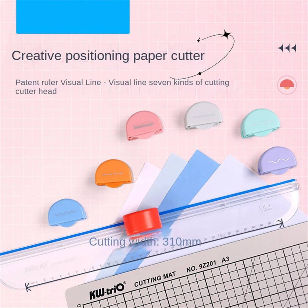 A73P  7 In1 A3/A4 Paper Cutting Machine Paper Cutter Art Trimmer Craft Photo Blades Scrapbook Office Home Stationery