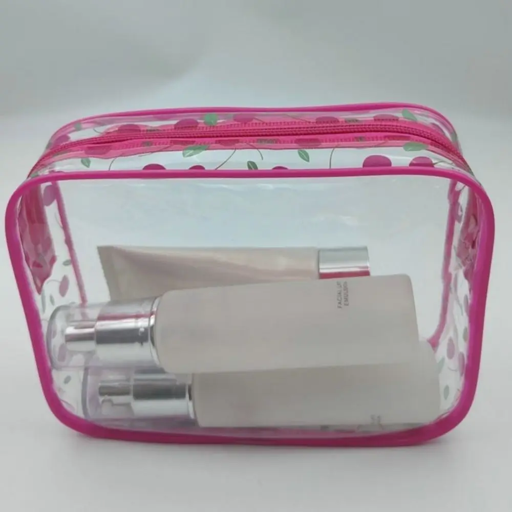 Makeup Case Waterproof Cosmetic Bag Transparent Portable Swimming Bag Large-Capacity PVC Bathing Storage Bag Bathroom