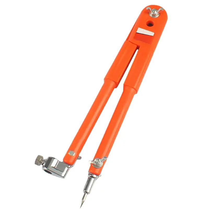 AEE6-Large Diameter Adjustable Dividers Marking And Scribing Compass For Woodworking Carpenter Precision Pencil Compasses
