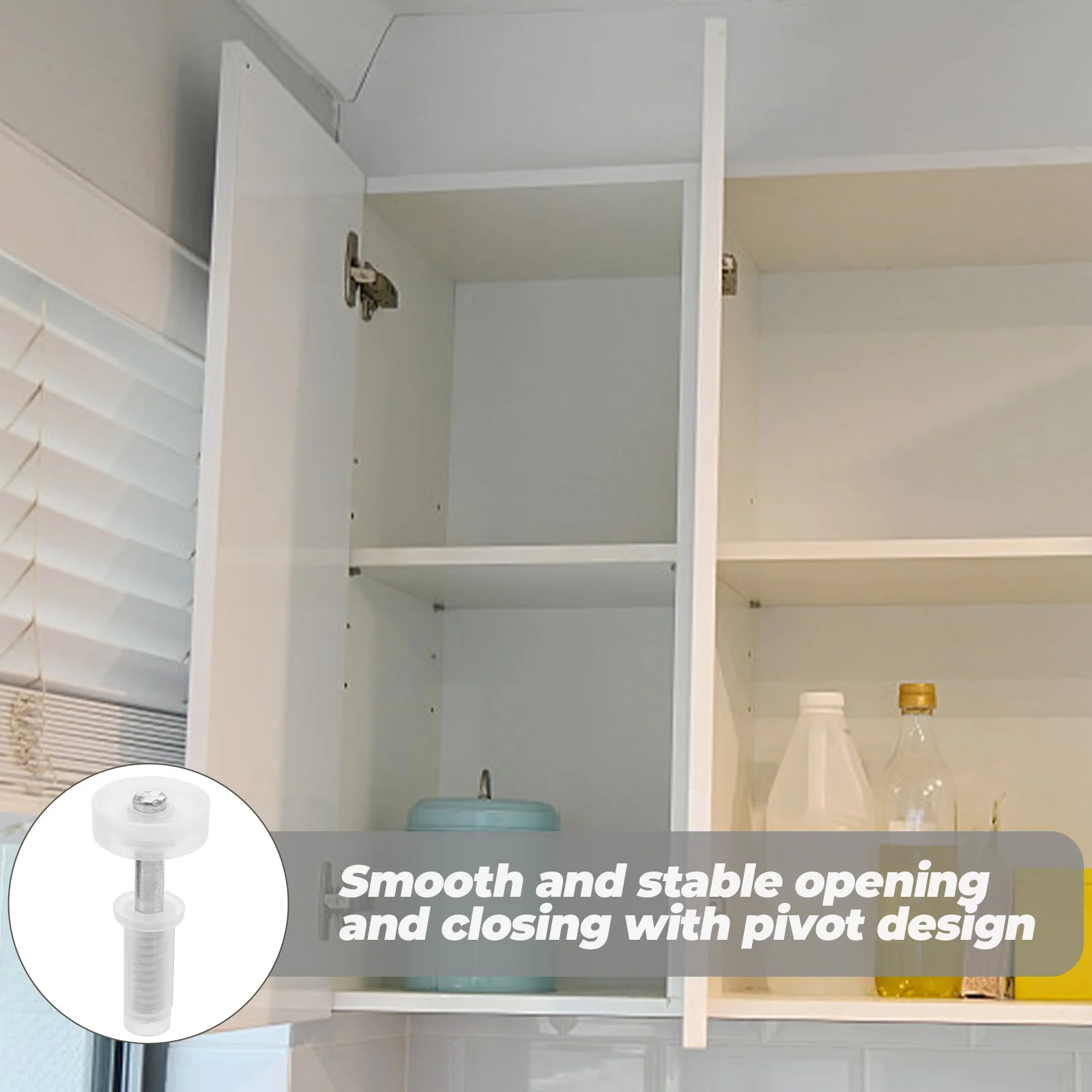 

4pcs Bifold Door Hardware Kit Stainless Steel Accordion Pivot Hinges For Closet Folding Doors Bottom Pivots Replacement Parts