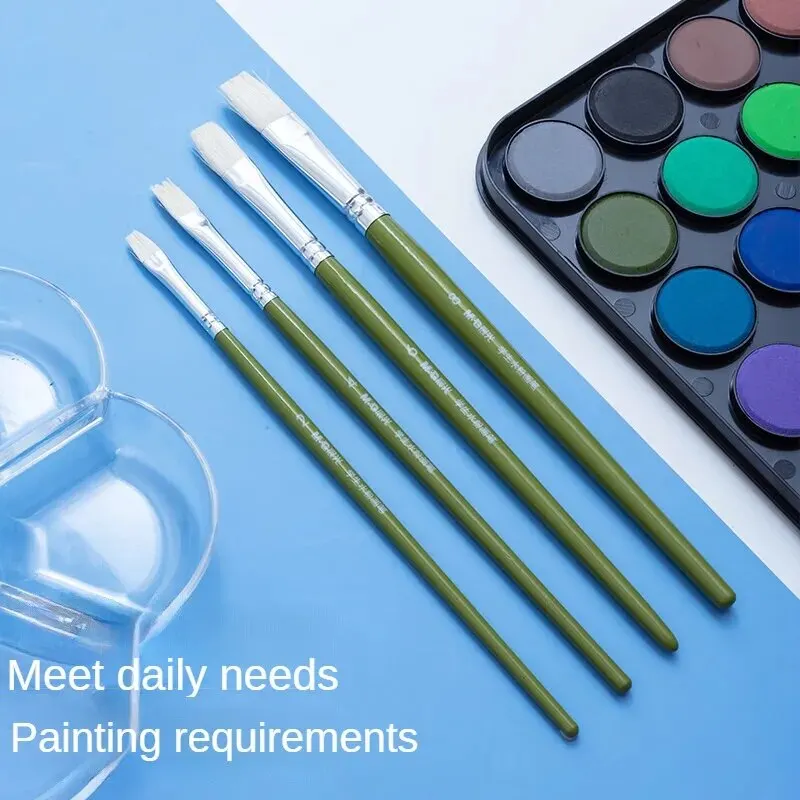 M & G-Student Guache Brush, Art, Small, Papelaria Presente, Dando, ABH97804, 4 pcs