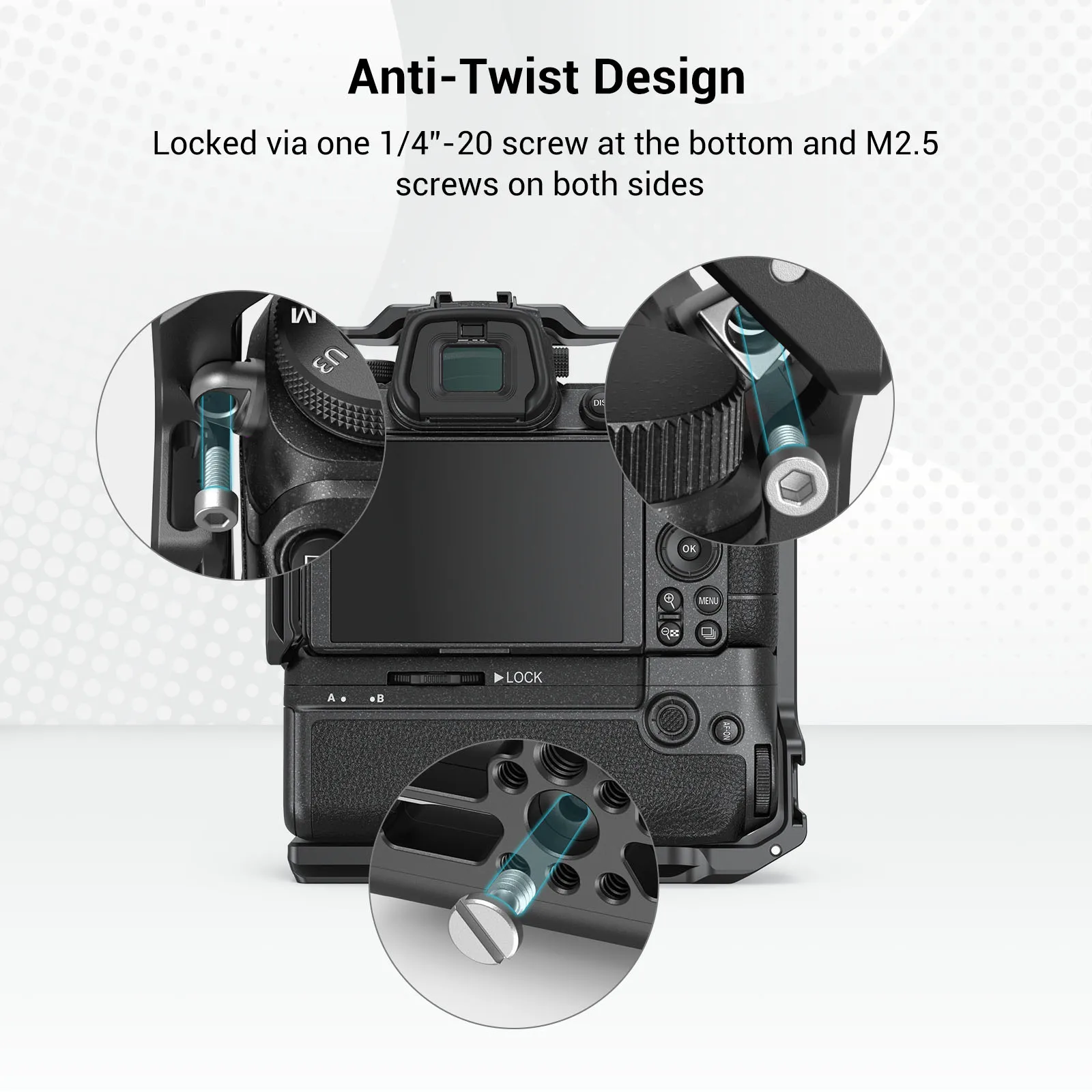 SmallRig Kamera Käfig für Nikon Z 6II/Z 7II mit MB-N11 Batterie Griff Unten Quick Release Platten Alle-in-eine für DJI RS 2/RSC 2