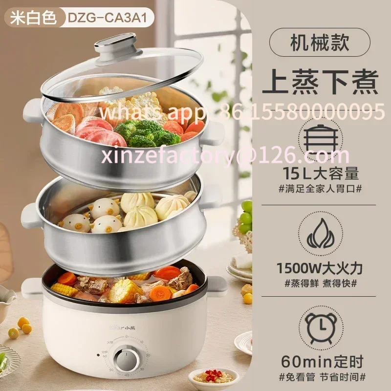 تكون مناسبة لـ 220 فولت Bér ŻСМТХДМПВER Elektrische Dampfer متعدد الوظائف Intelligente Edelstahl Dampf Herd Elektroherd