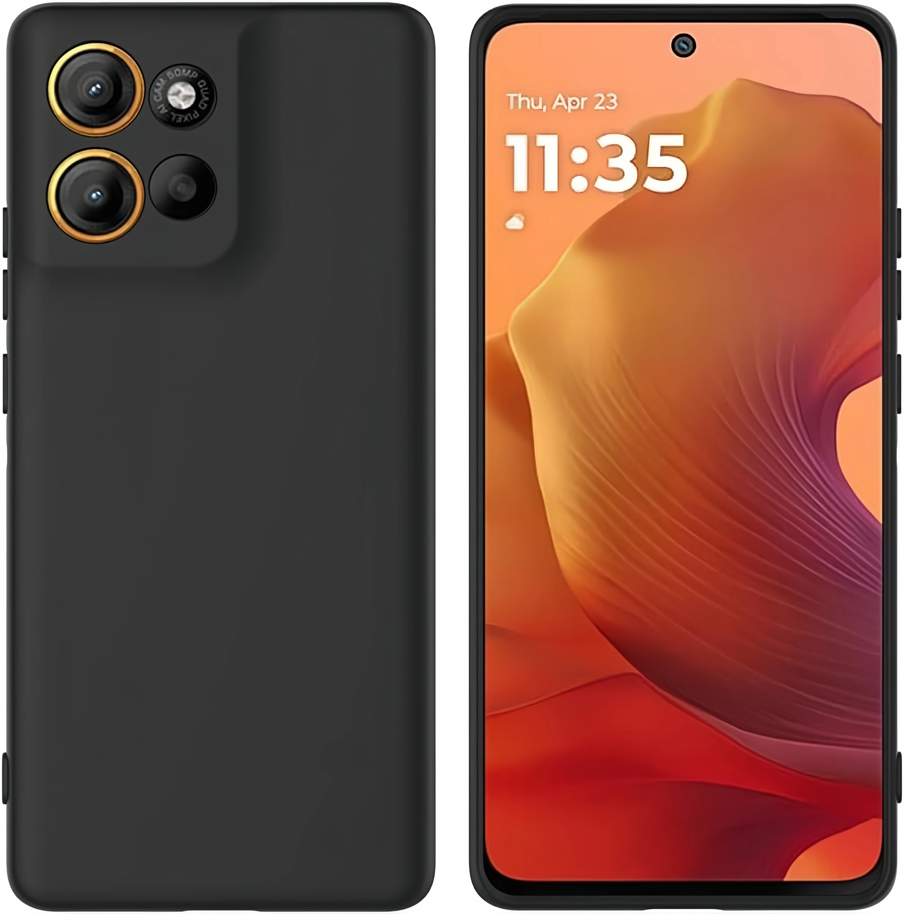 

Благородный модный однотонный противоударный защитный чехол для телефона из жидкого силикона для Moto G86/G85/G84/G56/G54/G34/G32/G24/G14/G04