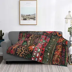 Morocco Style Blanket Bohemian Boho Vintage Bedspread Super Soft Warm Spread Sofa Bed Plush Bedroom Couch Fluffy Art