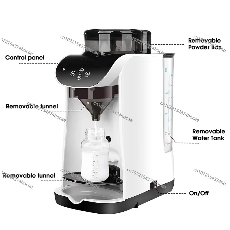 Fully Automatic Milk Frother, Intelligent One Button Milk Frother Double Water Tank Mobile App Settings