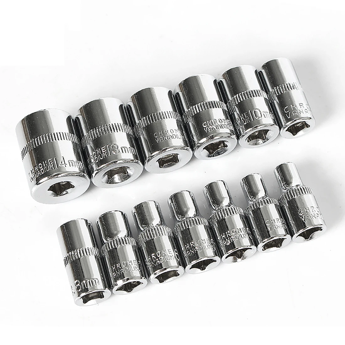 4-14mm  Drive Socket Bit Removal Tools for Wrench Socket Power Tool Accessories CRV Spanner Ratchet Wrench Nut