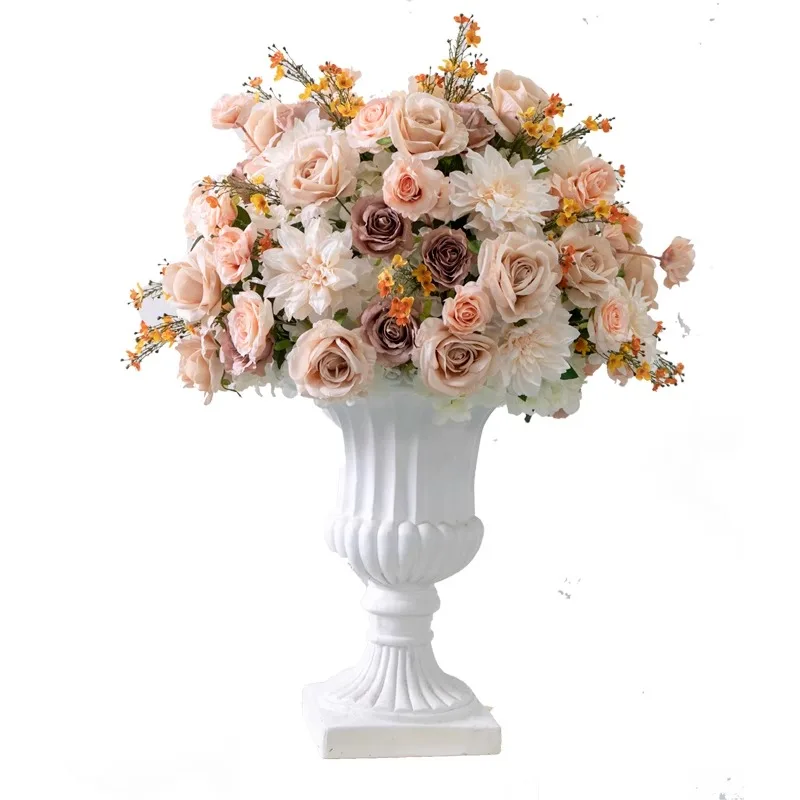 الفاخرة الأبيض الوردي الزفاف الجدول المركزية الكرة الاصطناعي الفاوانيا روز تشكيلة زهور المرحلة الطابق الزهور الحدث الدعائم الطرف #6