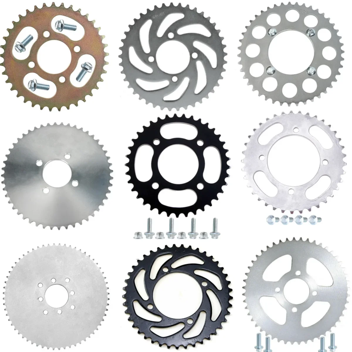 TDPRO 37/41/43/48/60T Rear Sprocket Fit 420 Chain Pit Dirt Bike ATV Go Kart 125cc 140cc 150cc