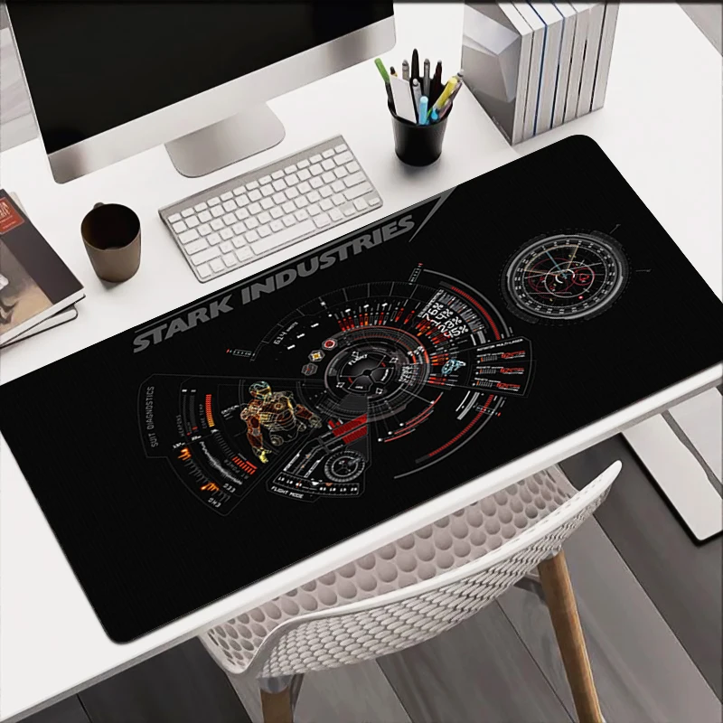 grande homem de ferro macio antiderrapante mouse pad tapete do portatil do escritorio desktop mouse pad impermeavel novo moda 01