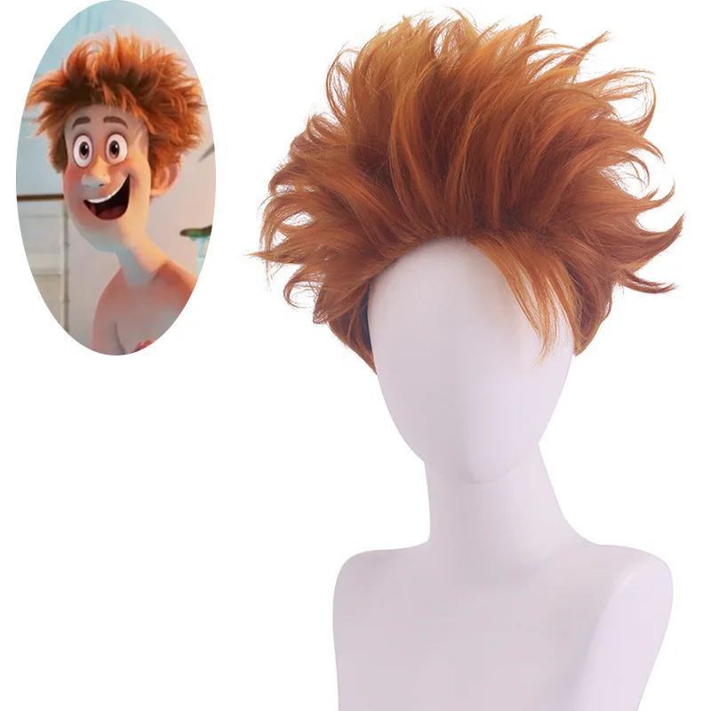 Mavis Wig Black Short Hair Party Jonthan Wig Cosplay Anime Vampire Ghost Festival Halloween Role Play+Free Wig Cap Synthetic