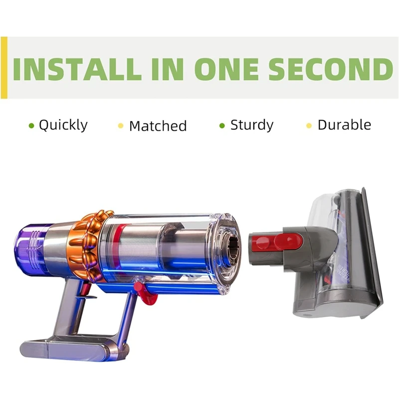 A16F-Mini Brush Head Tool For Dyson V7 V8 V10 V11 Vacuum Cleaner Attachments Anti-Wrap Mite Brush Mattress Brush Head