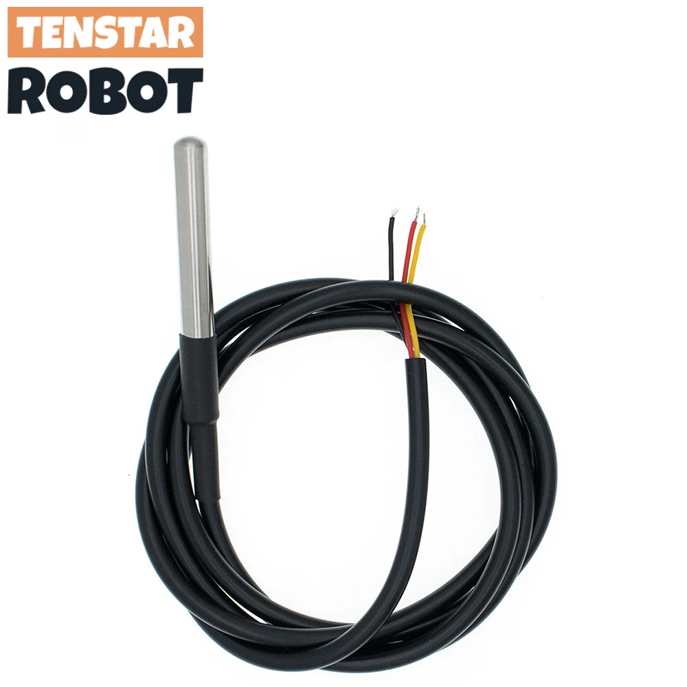 DS18B20 Stainless Steel Package 1 Meter/3meters Waterproof 18b20 Cable Probe Temperature Sensor