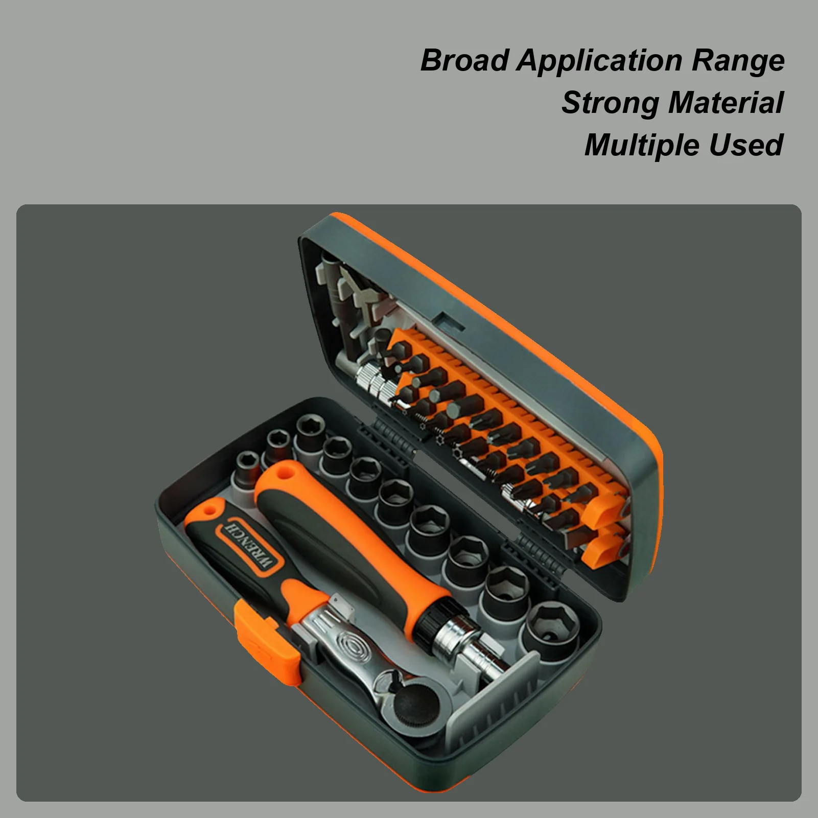 

Ratchet Screwdriver Set 38 In 1 Magnetic Ratchet Screwdriver 10 Sockets 22 Bits Adapter Non-Slip Extension Precision Magnetic