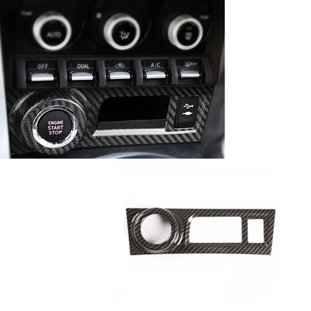 Car Central Ignition Device Start Button Frame Trim Sticker for Subaru Brz Toyota 86 2012-2020