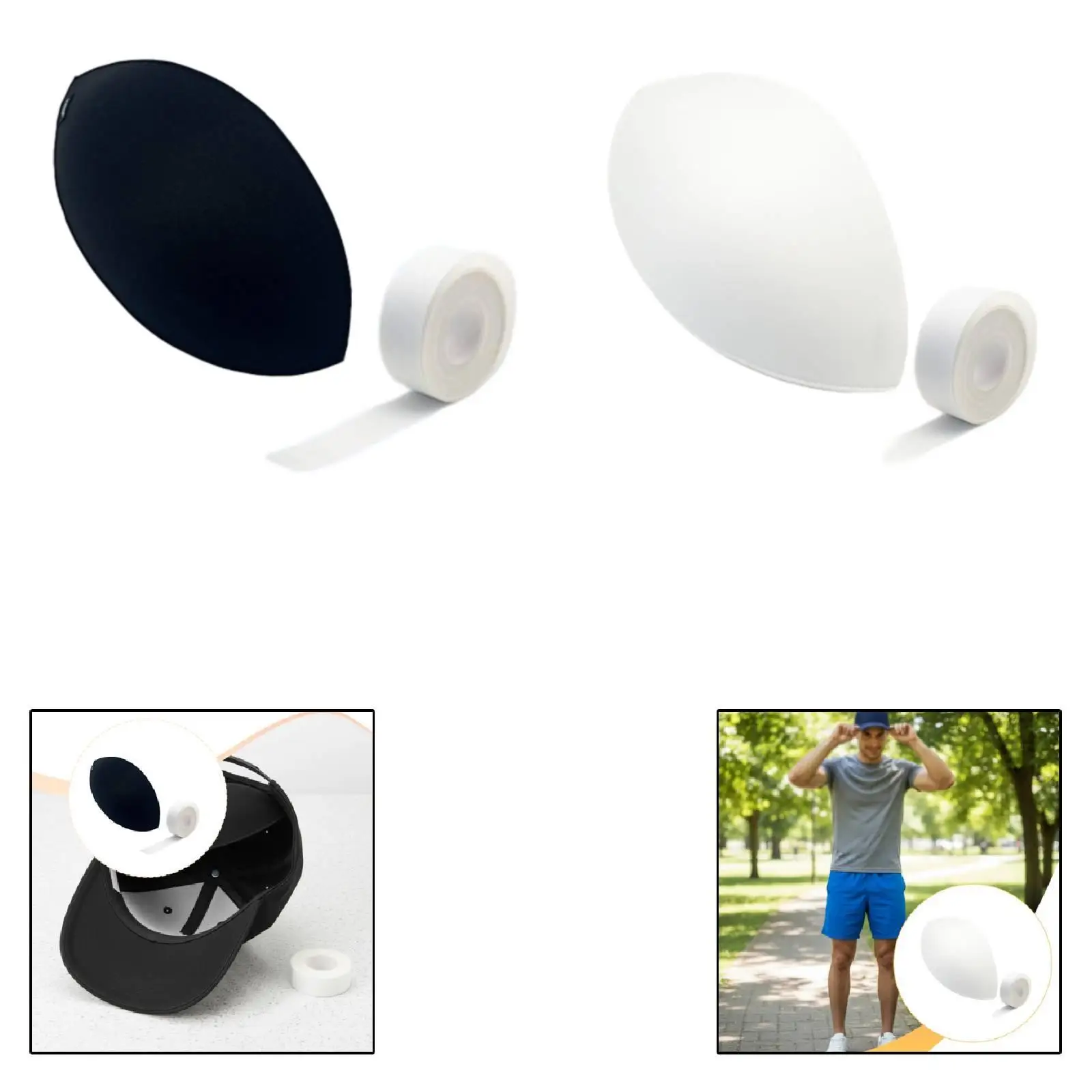 

Baseball Hat Support Insert Sponge High Crown Shaper Flexible Brim Stiffener Liner for Cap Accessories Daily Wear